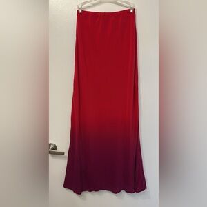 Monsoon Vibrant Red Maxi Skirt